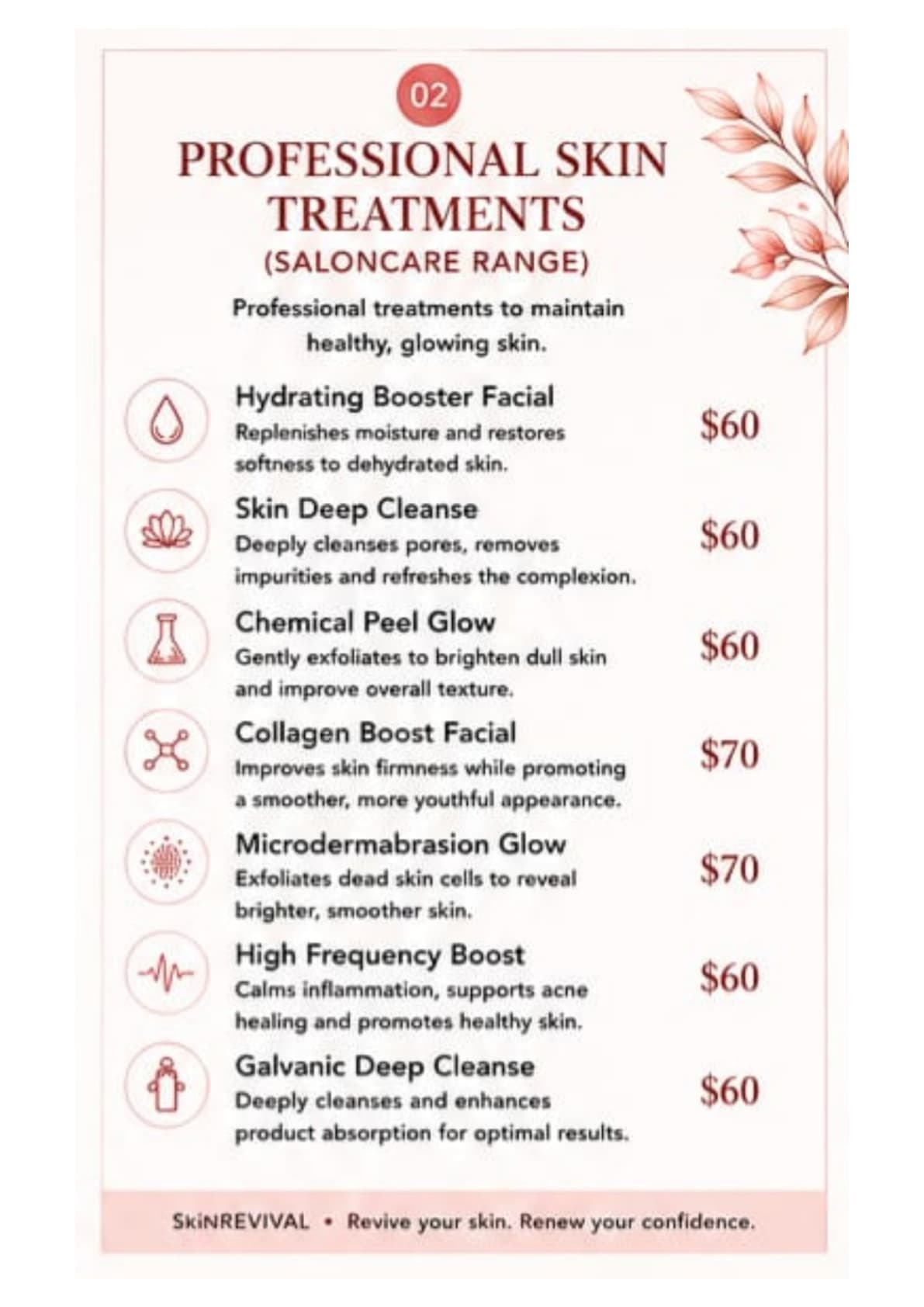 Skin Revival Treatment Guide Page 3