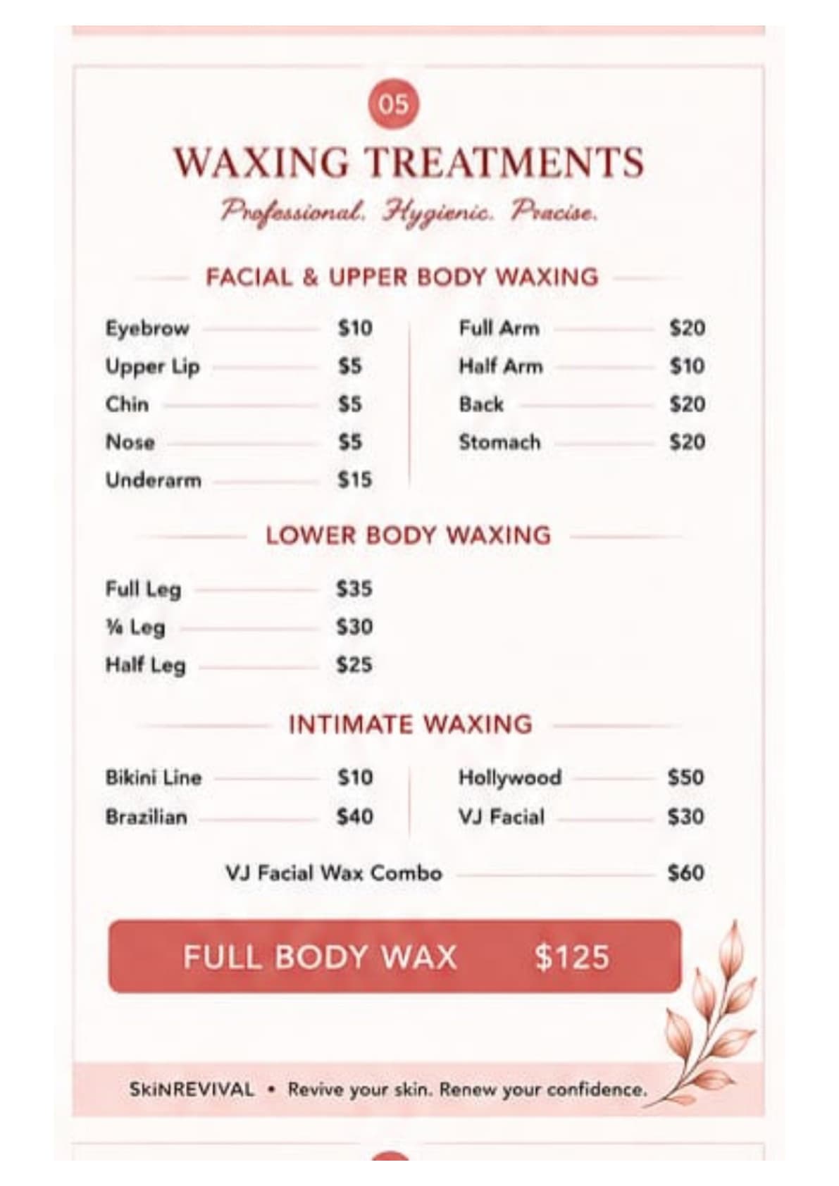Skin Revival Treatment Guide Page 7