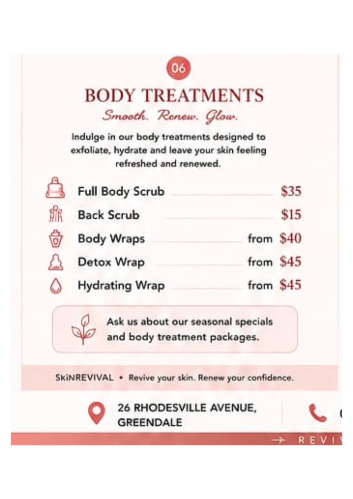 Skin Revival Treatment Guide Page 8
